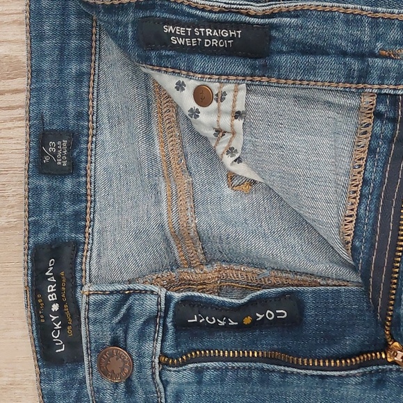 Women's Lucky Brand Jeans, 16/33 regular in Sweet Straight medium wash, mid-rise - Picture 2 of 7